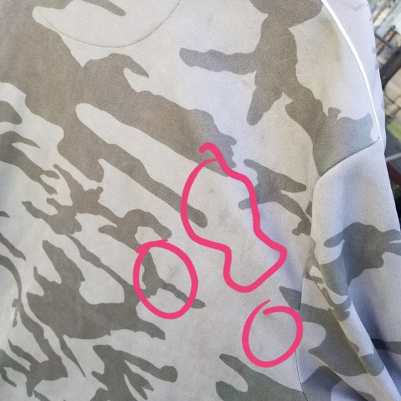 NWT Sean John Faux Suede Gray Camo Men's 3X Logo Taping Track Jacket - Picture 13 of 15